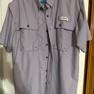 Magellan Outdoors Maroon Fishing Shirt